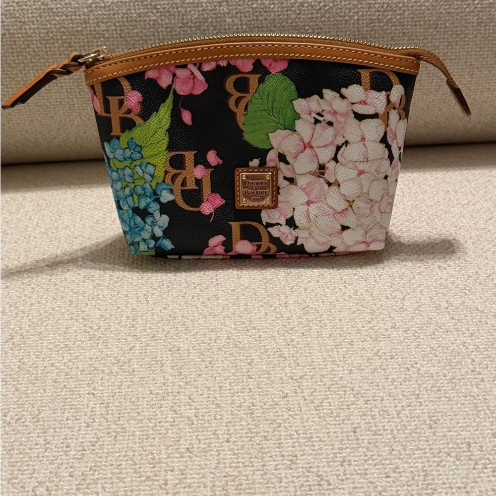 Dooney & Bourke hydrangea cosmetic bag